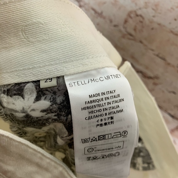 Stella McCartney Flare Leg White Jeans - Picture 11 of 12